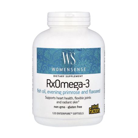 Natural Factors, WomenSense®, RxOmega-3, 120 Enteripure™ Softgels in Pakistan